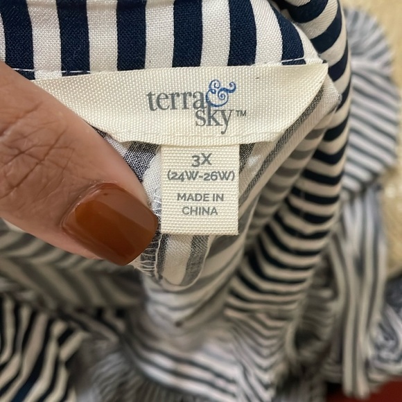 Terra & Sky maxi dress plus size - Picture 3 of 14